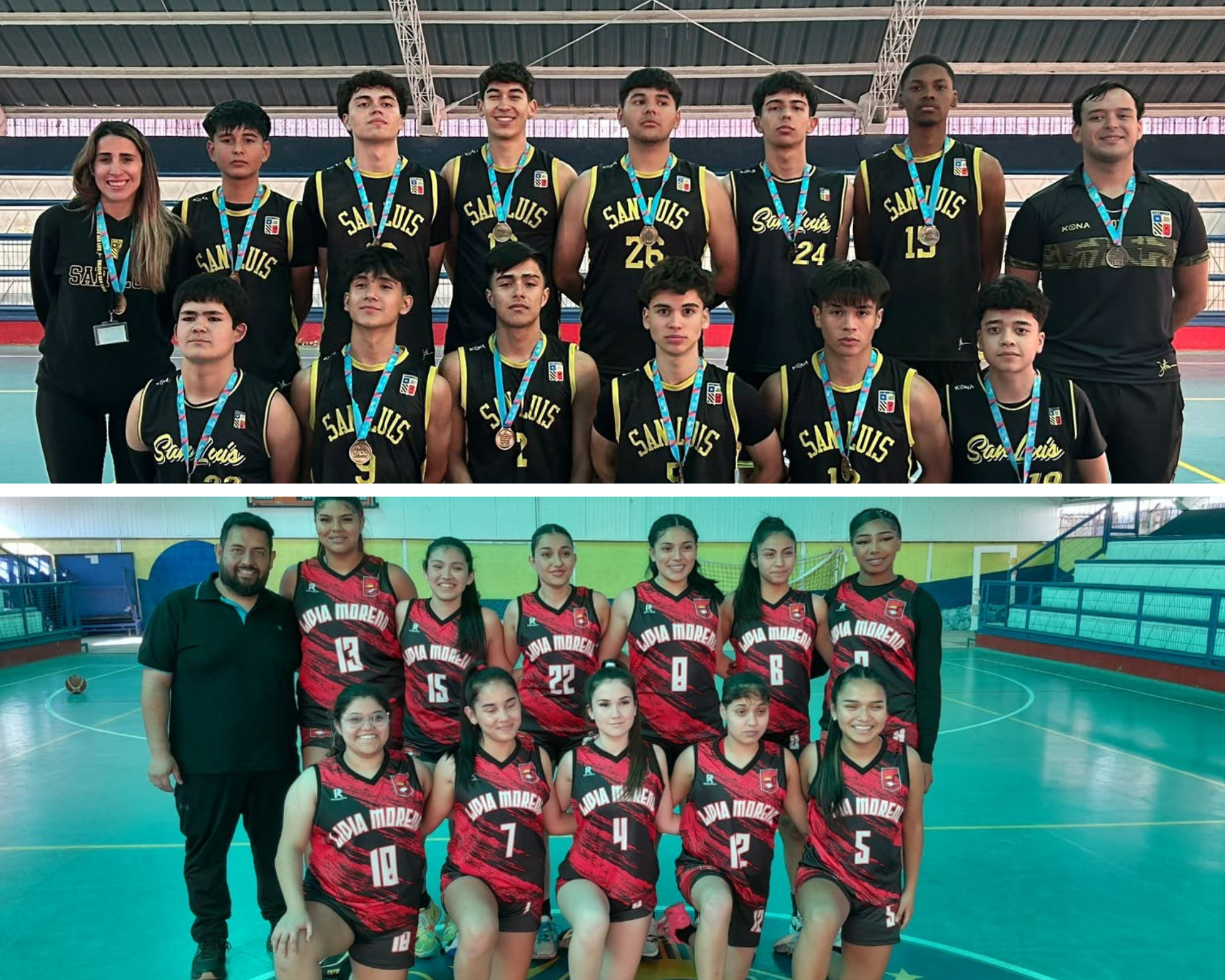 equipo-campeones-portada-web-basquetbol-escolar-pulsocomunal Equipos campeones del torneo de básquetbol escolar realizado en el Estadio Techado en Taltal