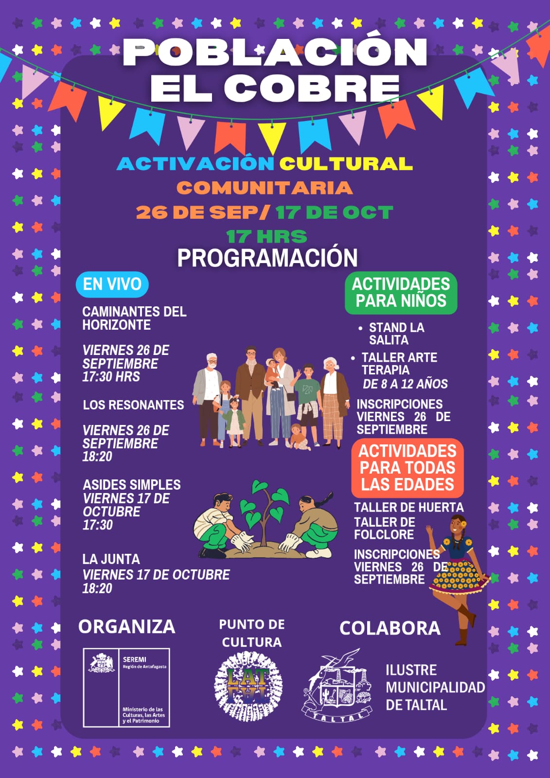 Vista general de la Iglesia San Francisco Javier durante la misa de Oración por Chile en Taltal.