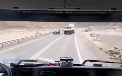 VIDEO | Conductor capta maniobra temeraria en Ruta 1 (Taltal): adelantamiento en sentido contrario casi provoca choque frontal