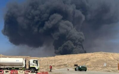 Incendio en Minera Lomas Bayas: sin lesionados y siniestro confinado al patio de residuos en Sierra Gorda
