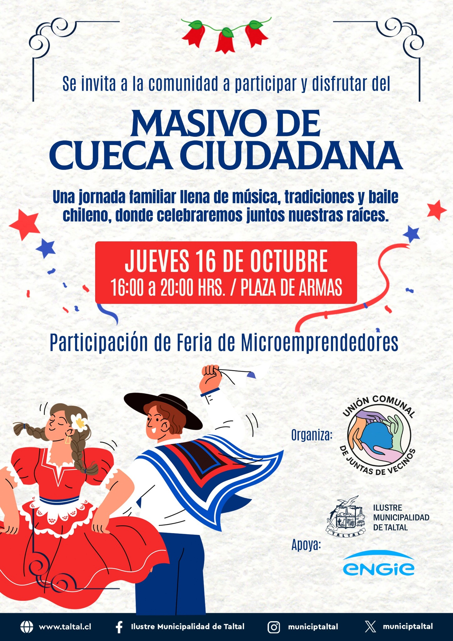 Estudiantes y vecinos de Taltal participando en la jornada de limpieza de playas 2025, organizada por la municipalidad junto a instituciones públicas y privadas.