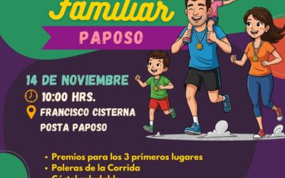 Paposo se alista para su primera gran Corrida Familiar 2025