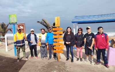 Brigada de Formación Ciudadana del Liceo Politécnico instala tres nuevos letreros de turismo sustentable