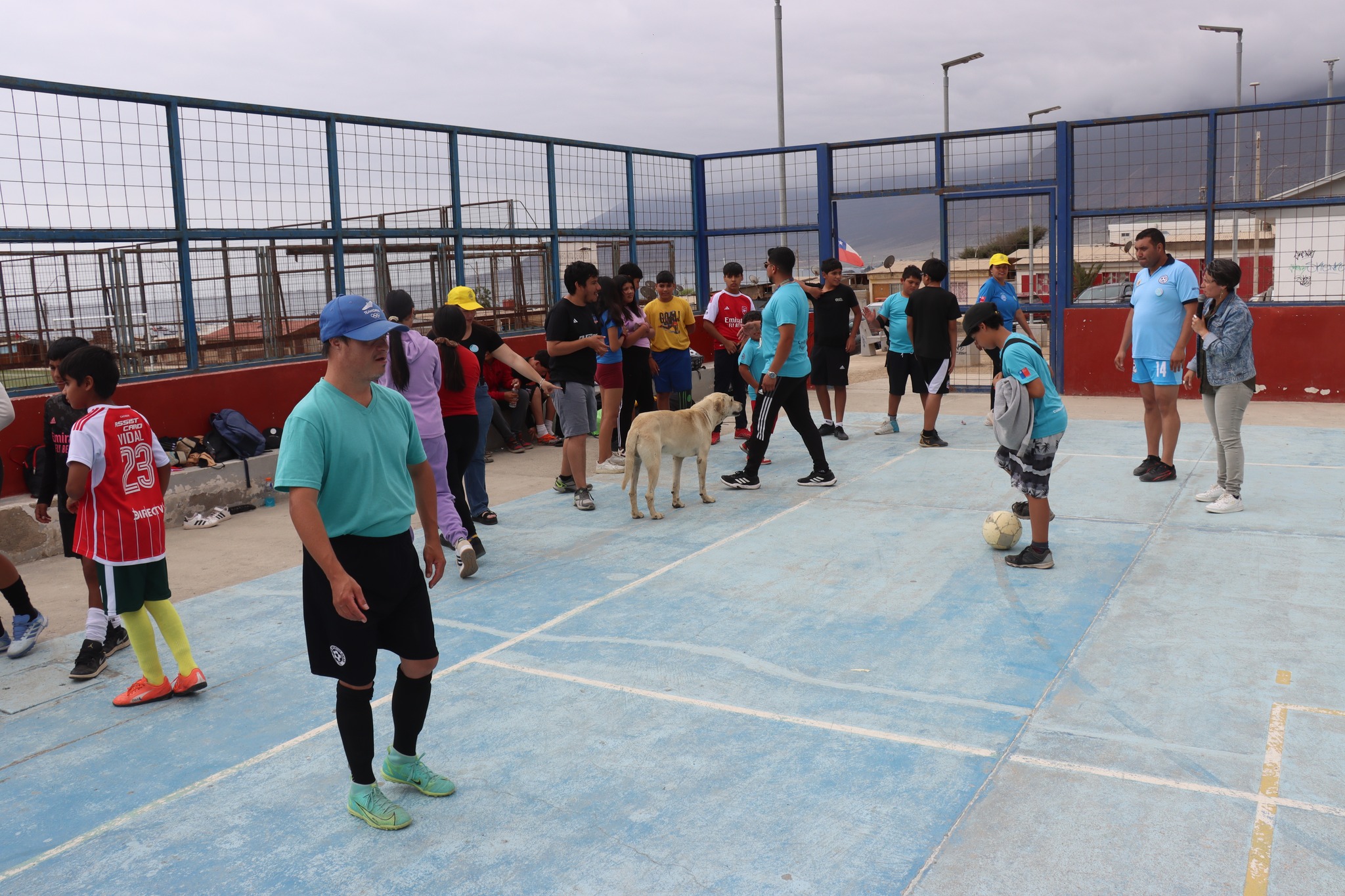 Actividad de fútbol con jóvenes de Paposo, Taltal Galaxy y comunidad.
