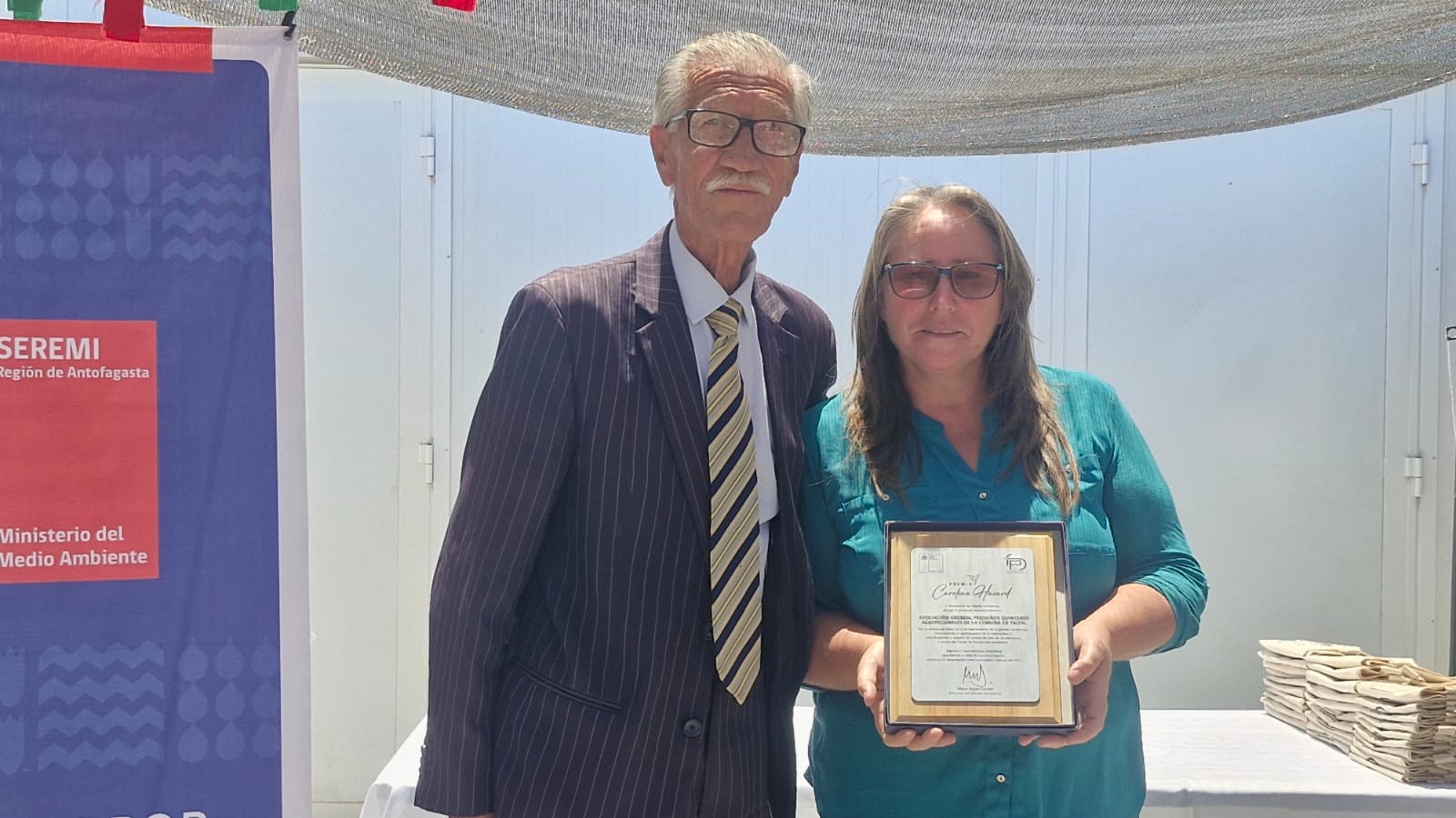 Premiación Carolina Hazard Vergara a proyecto destacado FPA 2025 en Taltal.