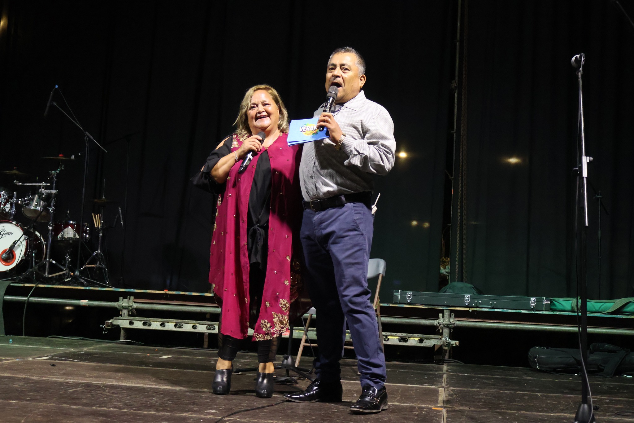 Animación en escenario durante la jornada familiar “Sabores Marinos”, Taltal 2026.
