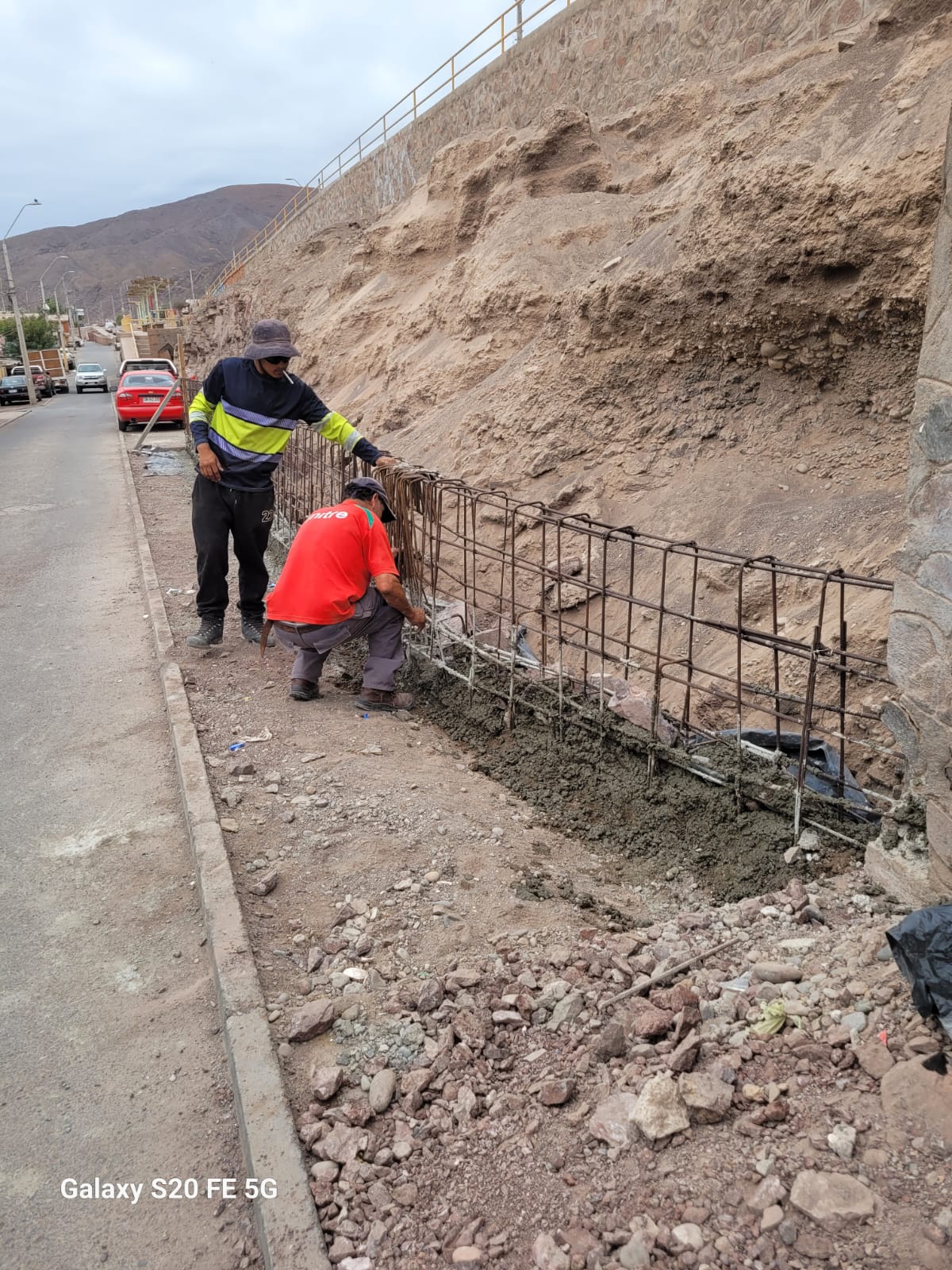Vista general de trabajos urbanos en distintos sectores de Taltal