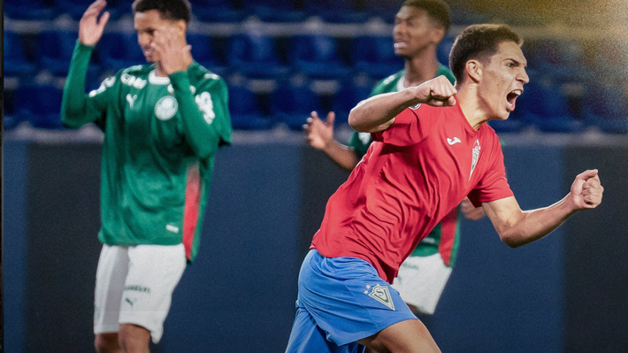 Santiago Wanderers celebra su triunfo sobre Palmeiras y su clasificación a la final de la Copa Libertadores Sub 20 en Quito.