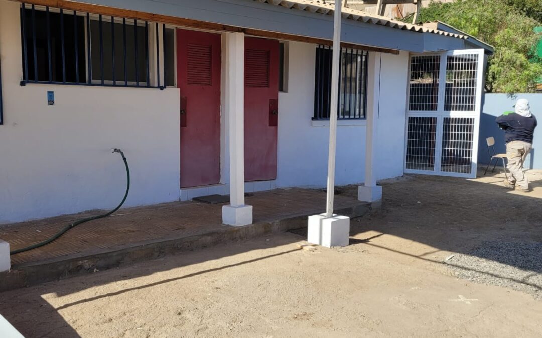 Trabajos de mejoramiento en la ex posta de Paposo para futura instalación de cámara hiperbárica