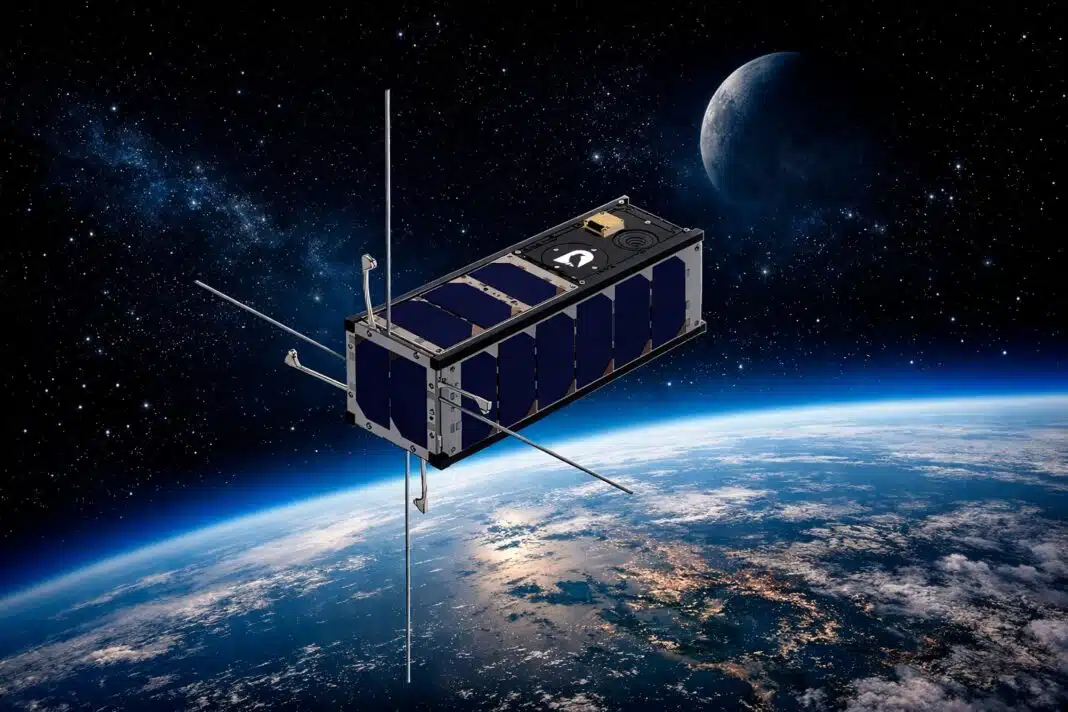 Representación del satélite Likansat, proyecto impulsado desde Antofagasta como el primer satélite regional de Chile.
