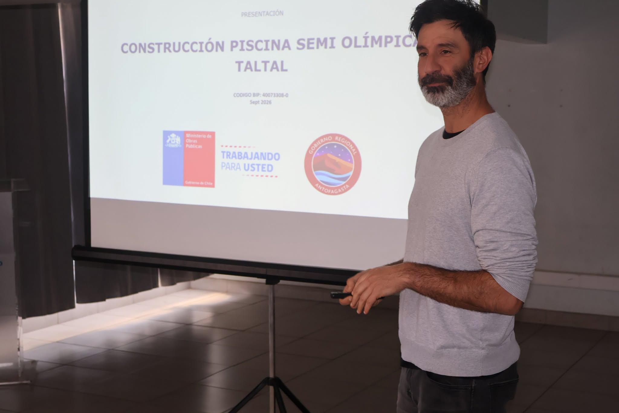 Presentación del proyecto de construcción de la futura piscina semiolímpica de Taltal.